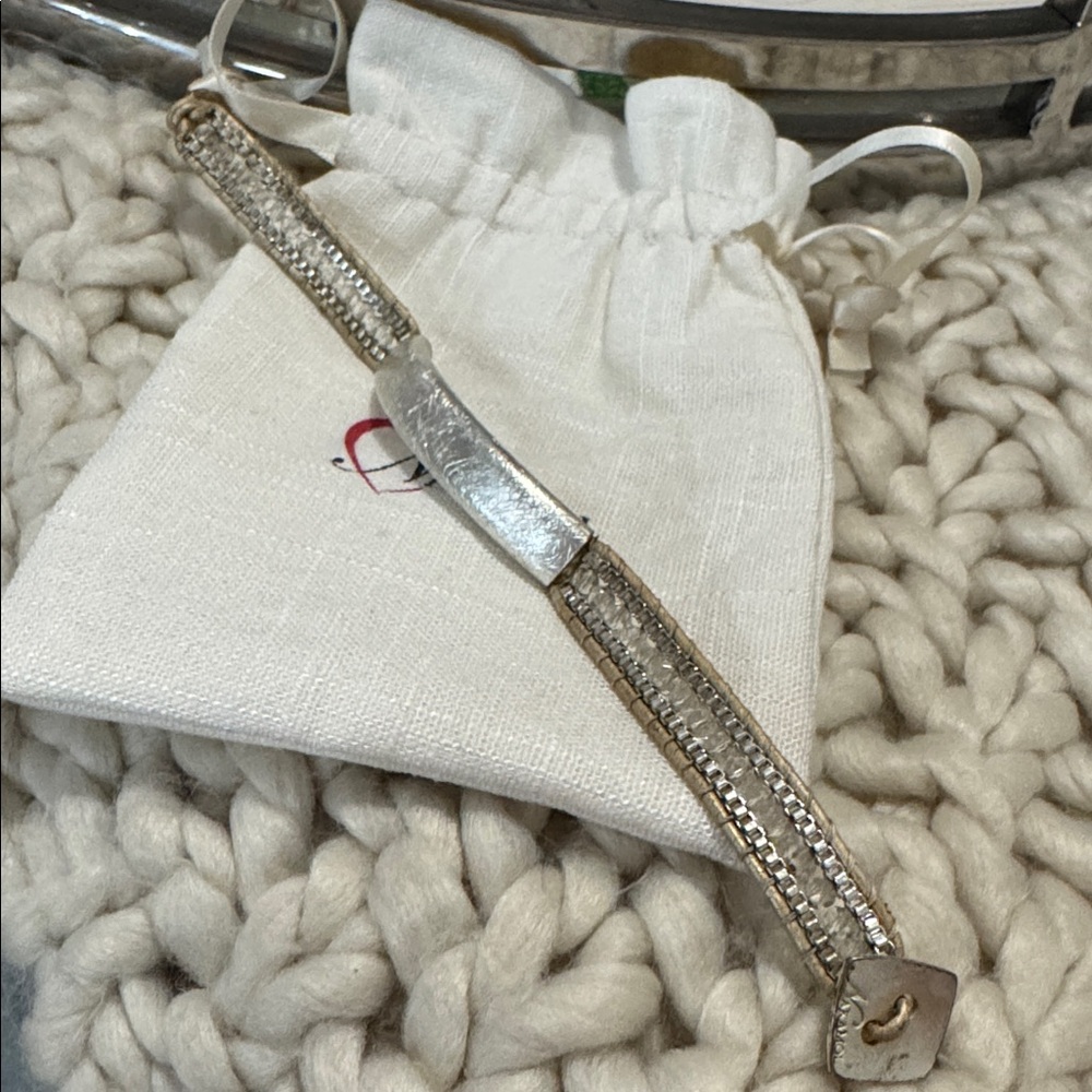 Nakamol silver plate gold bead beaded bracelet